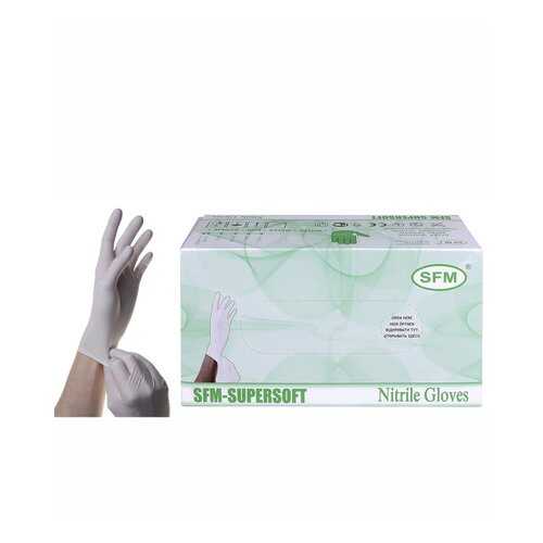 Перчатки медицинские SFM Hospital Products SUPERSOFT L голубой 100 пар в Вита Экспресс