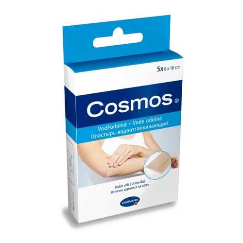 Пластырь Cosmos Water-Resistant Hartmann водоотталкивающий гипоаллергенный 6 х 10 см 5 шт. в Вита Экспресс