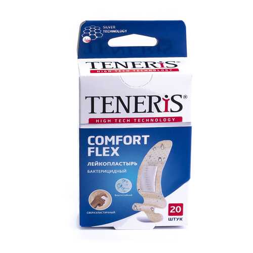 Пластырь Teneris Comfort Flex бактерицидный на полимерной основе 20 шт. в Вита Экспресс