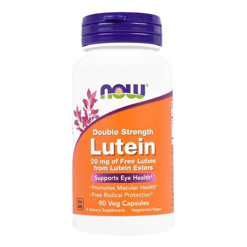 Для зрения NOW Lutein Double Strength 20 мг 90 капсул в Вита Экспресс