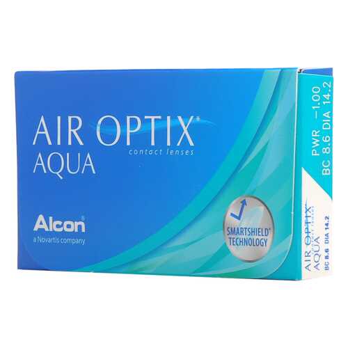 Контактные линзы Air Optix Aqua 6 линз R 8,6 -7,25 в Вита Экспресс