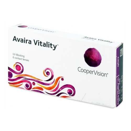 Контактные линзы Avaira Vitality 6 линз -1,25 в Вита Экспресс