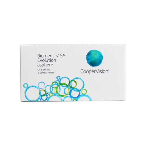 Контактные линзы Biomedics 55 Evolution asphere 6 линз R 8,9 -4,50 в Вита Экспресс