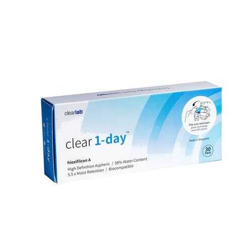 Контактные линзы ClearLab Clear 1-Day 30 линз R 8.7 -02,50 в Вита Экспресс