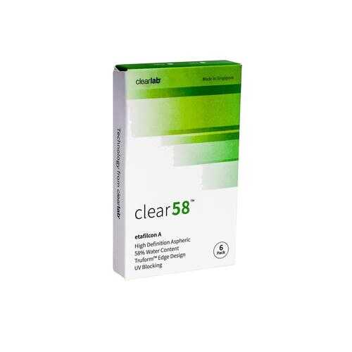 Контактные линзы ClearLab Clear 58 6 линз R 8.3 -01,25 в Вита Экспресс