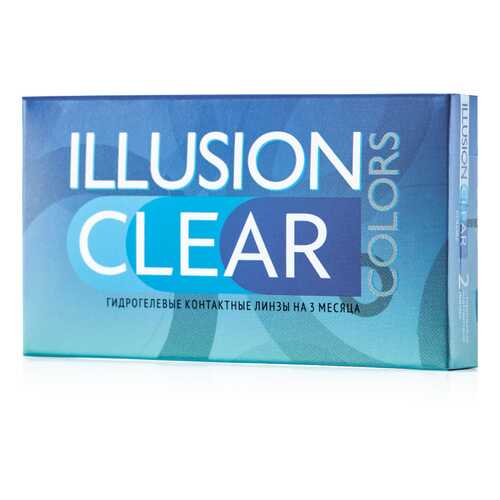 Контактные линзы ILLUSION colors Clear 2 линзы -1.5D прозрачные в Вита Экспресс