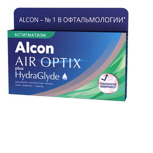 Контактные линзы AirOptix HydraGlyde for Astigmatism 3 шт. PWR -6,50, CYL -1,75, AXIS 110 в Вита Экспресс