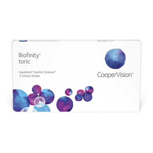 Линзы контактные CooperVision Biofinity Toric 3 шт. -0/0,75/180 в Вита Экспресс