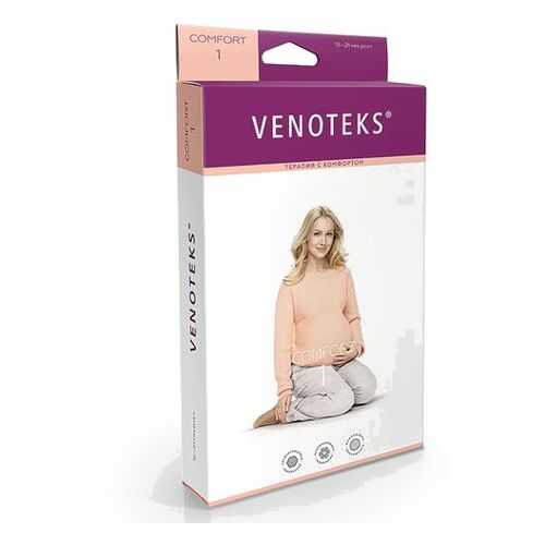 Колготки для беременных VENOTEKS COMFORT с микрофиброй 1 класс 1С402, бежевый, р.L в Вита Экспресс