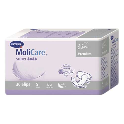 Подгузники для взрослых, S, 30 шт. MoliCare Premium Super в Вита Экспресс