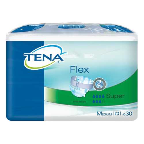 Подгузники для взрослых с поясом, M, 30 шт. Tena Flex Super в Вита Экспресс