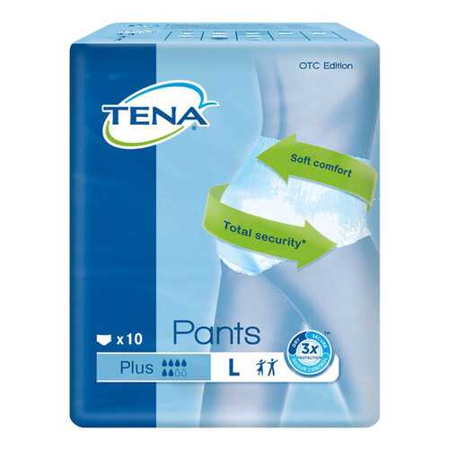 Подгузники для взрослых Tena Pants Plus L 10 шт. в Вита Экспресс