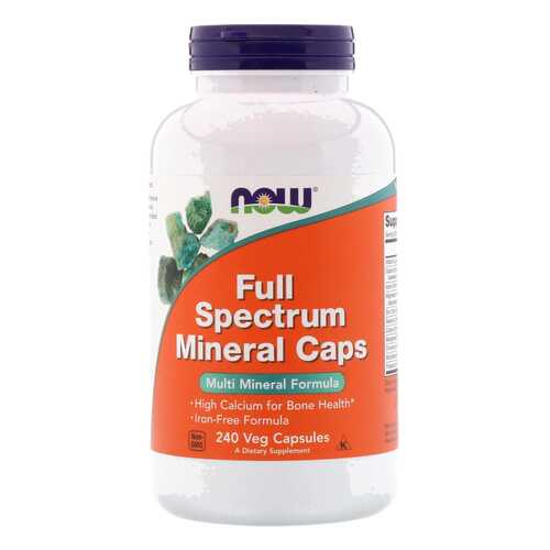 Минеральный комплекс NOW Full Spectrum Mineral Caps 240 капс. без вкуса в Вита Экспресс