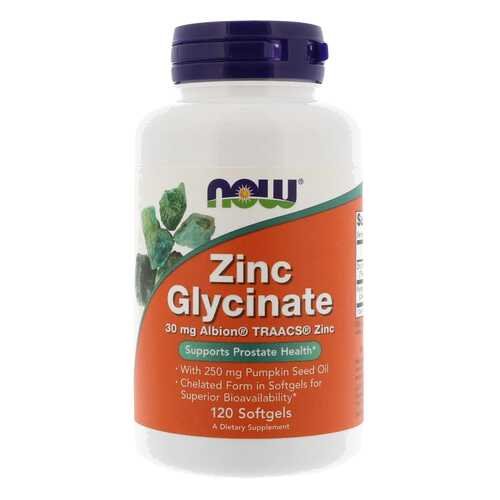 Zinc Glycinate Now капсулы 30 мг 120 шт. в Вита Экспресс