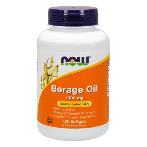 Другие масла и жиры NOW Borage Oil 60 капс. в Вита Экспресс