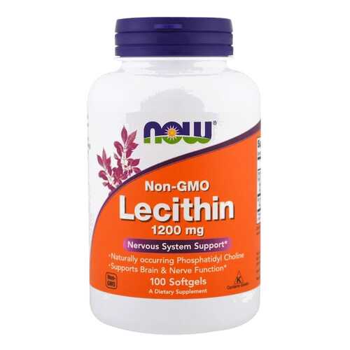 Лецитин NOW Lecithin 100 капс. натуральный в Вита Экспресс